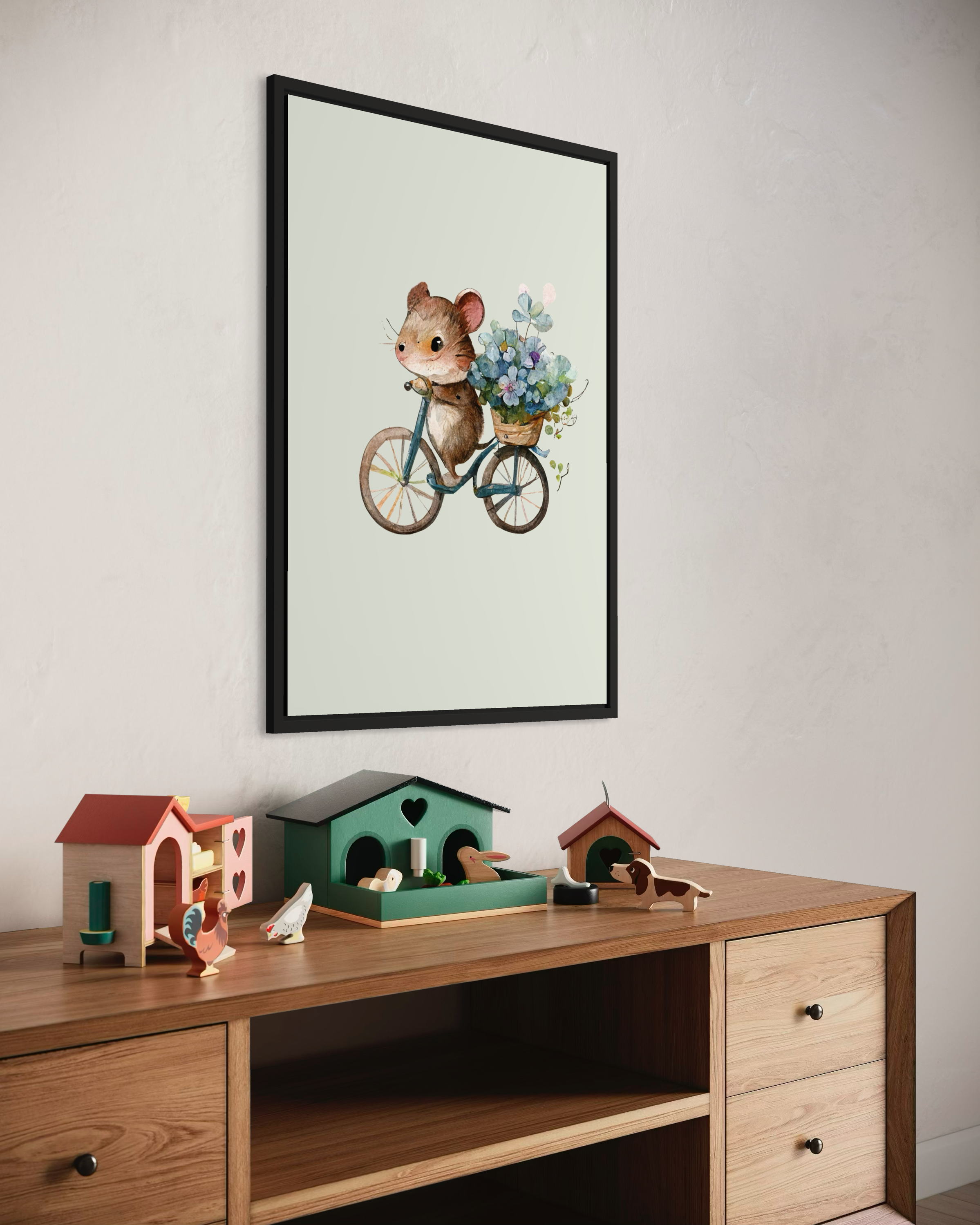 Bisiklet Süren Hamster Poster