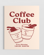 Coffee Club Poster