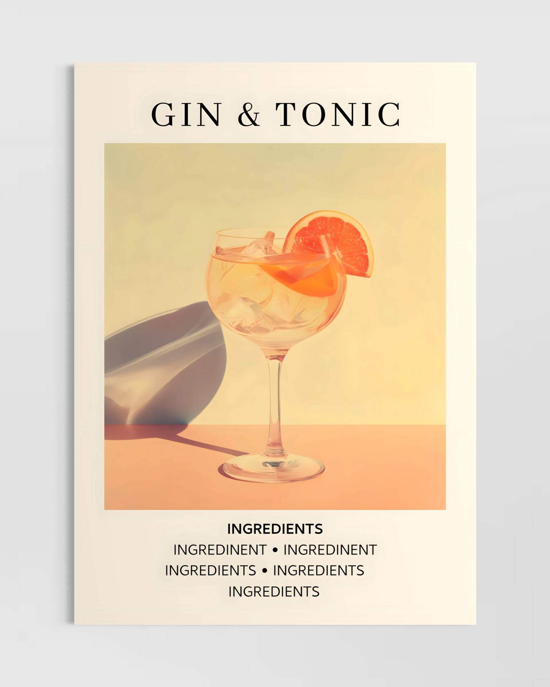 Gin & Tonic Poster