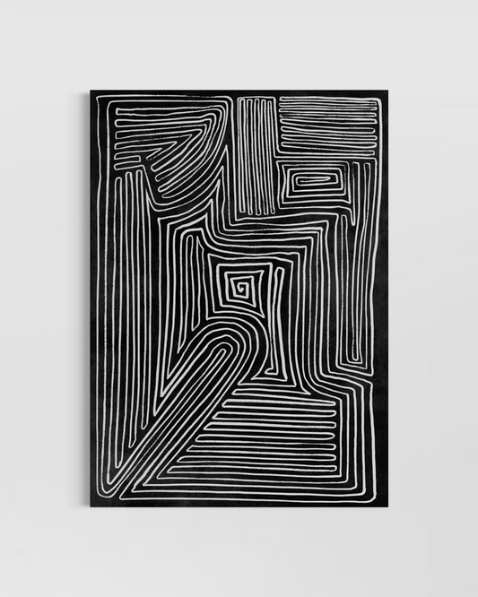 Dark Abstract No.7 Poster