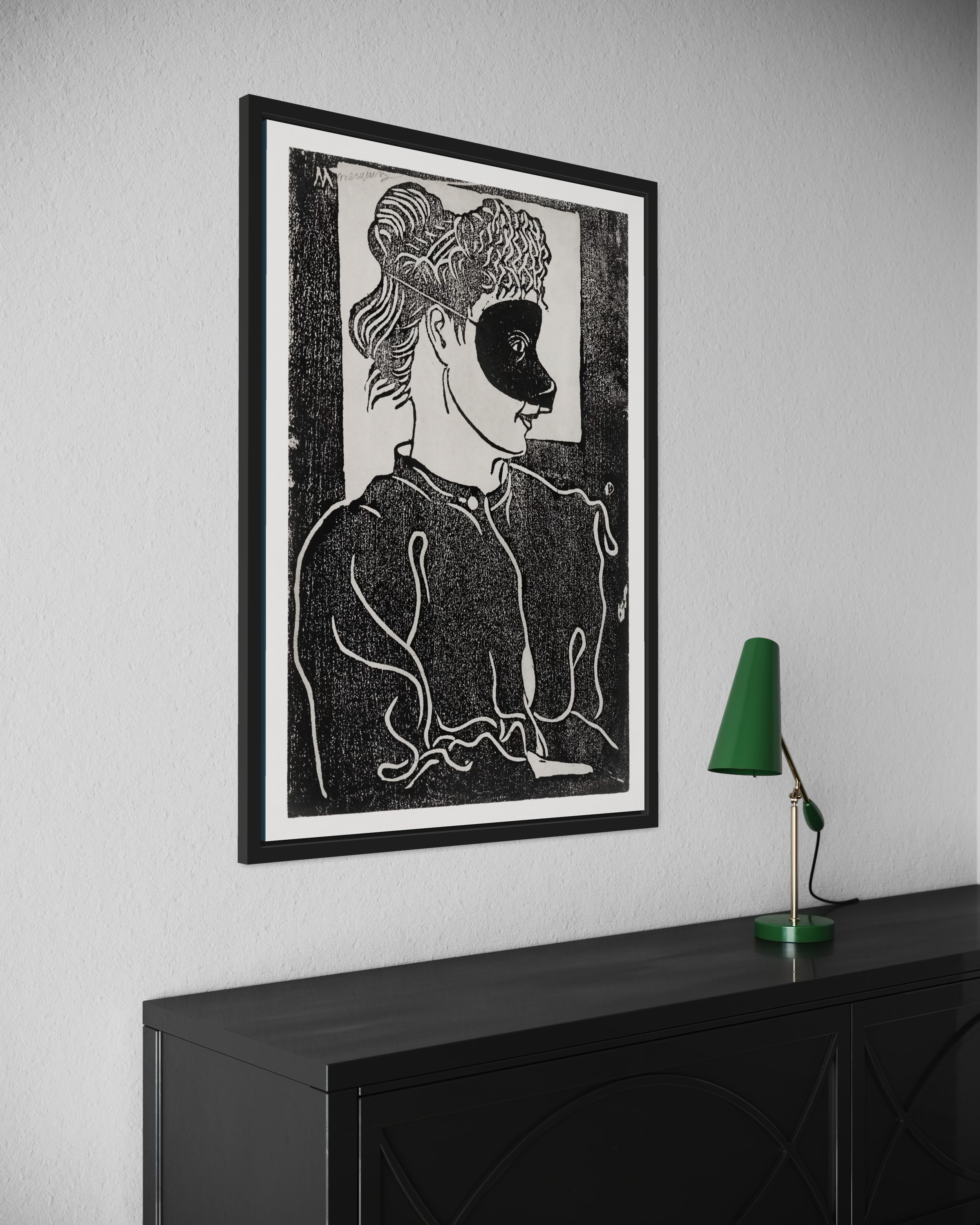 Girl with Mask Poster