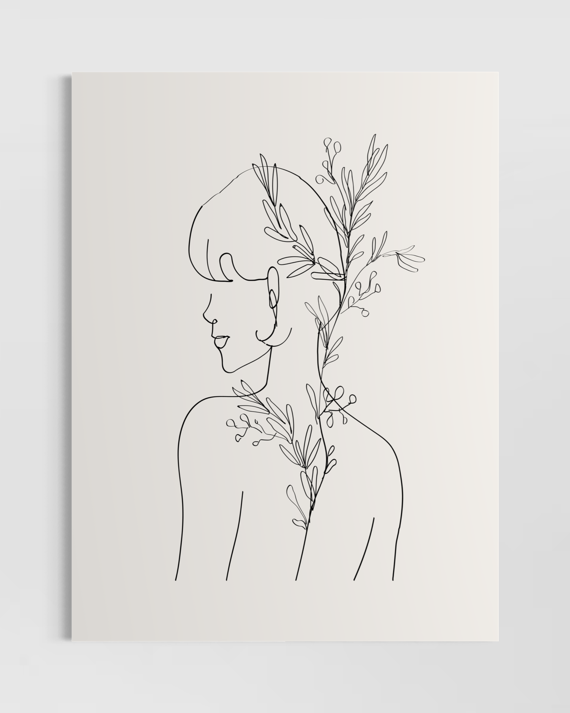 Minimalist Kadın No.3 Poster