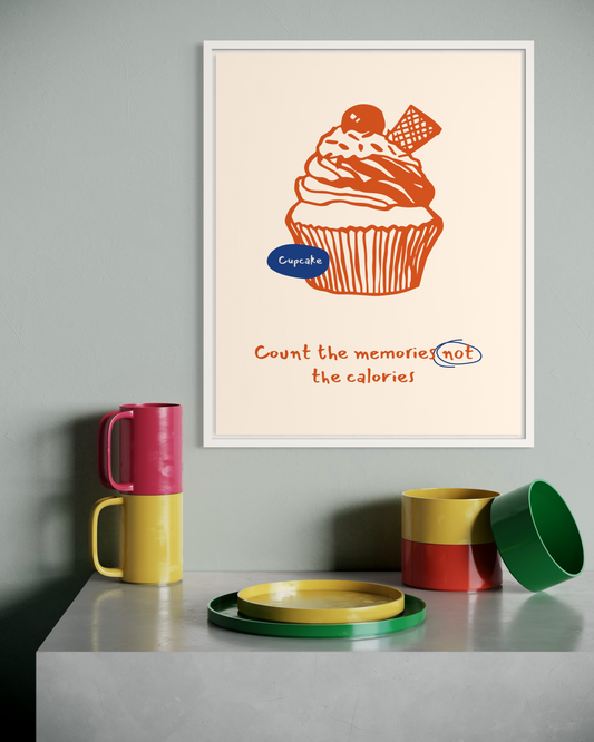 Count the Memories Not the Calories Poster