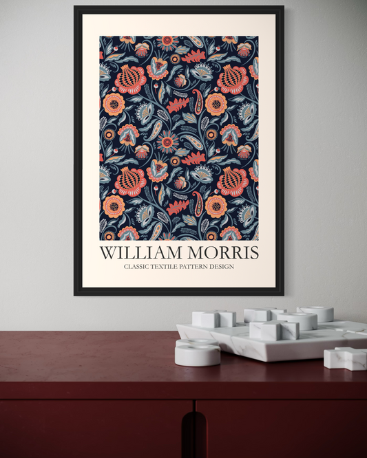 William Morris Classic Textile Pattern Design No.4 Poster