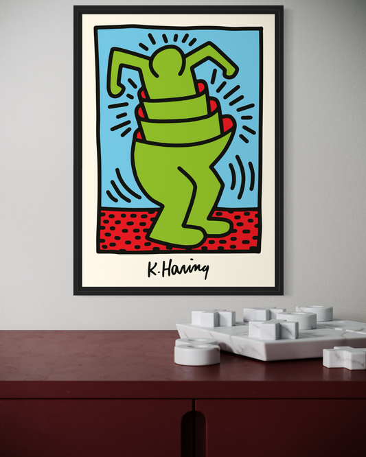 Keith Haring Cup Man Poster