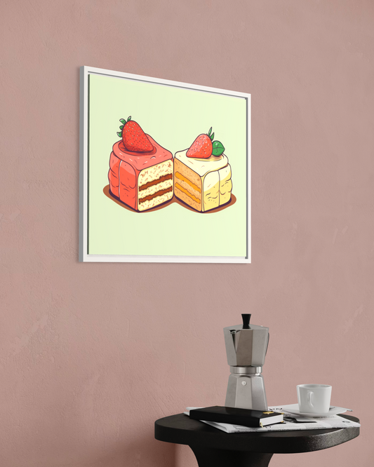Çilekli Pasta Poster