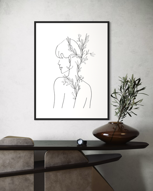 Minimalist Kadın No.3 Poster