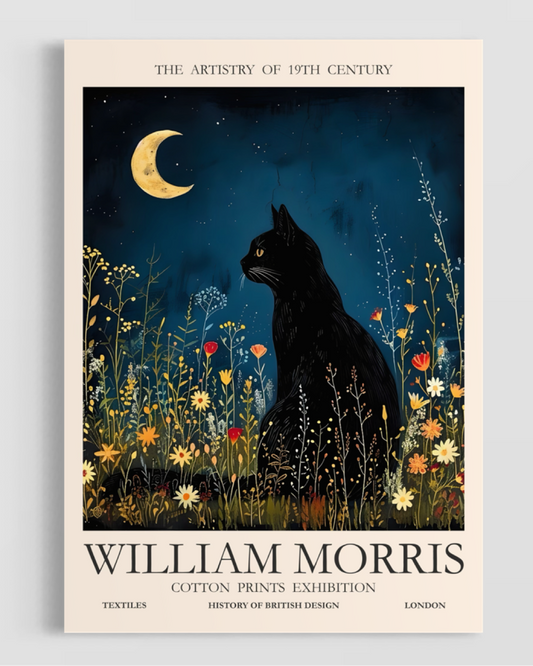 William Morris Cotton Prints Exhibition Poster
