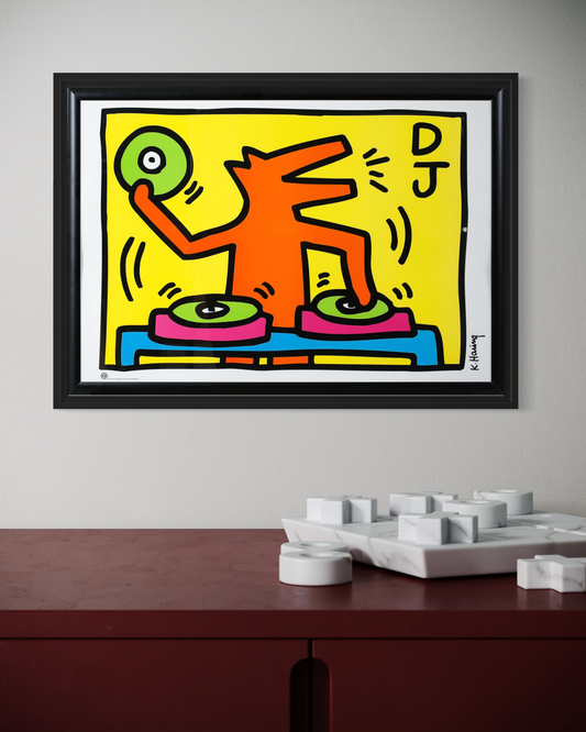 Keith Haring DJ Poster