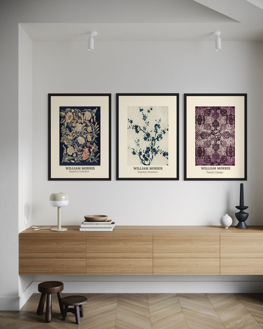 William Morris 3'lü Poster Seti
