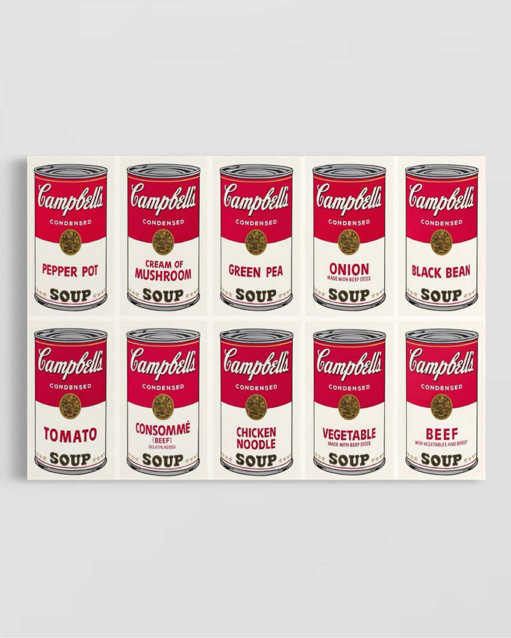 Andy Warhol Campbells Soup Poster