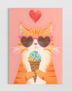 Dondurmalı Kedi Poster