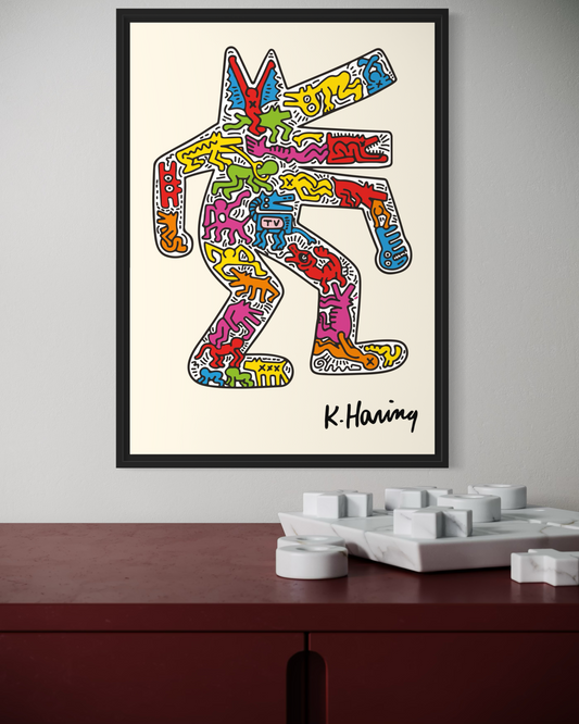 Keith Haring Wolf Poster