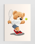 Tenis Oynayan Ayıcık Poster