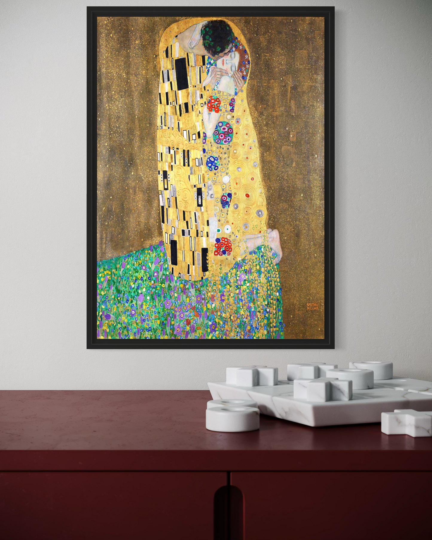Gustav Klimt The Kiss Poster