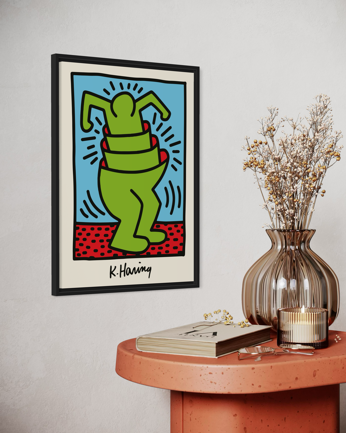 Keith Haring Cup Man Poster