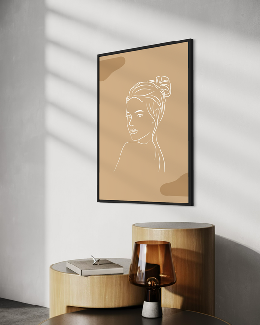 Minimalist Kadın No.9 Poster