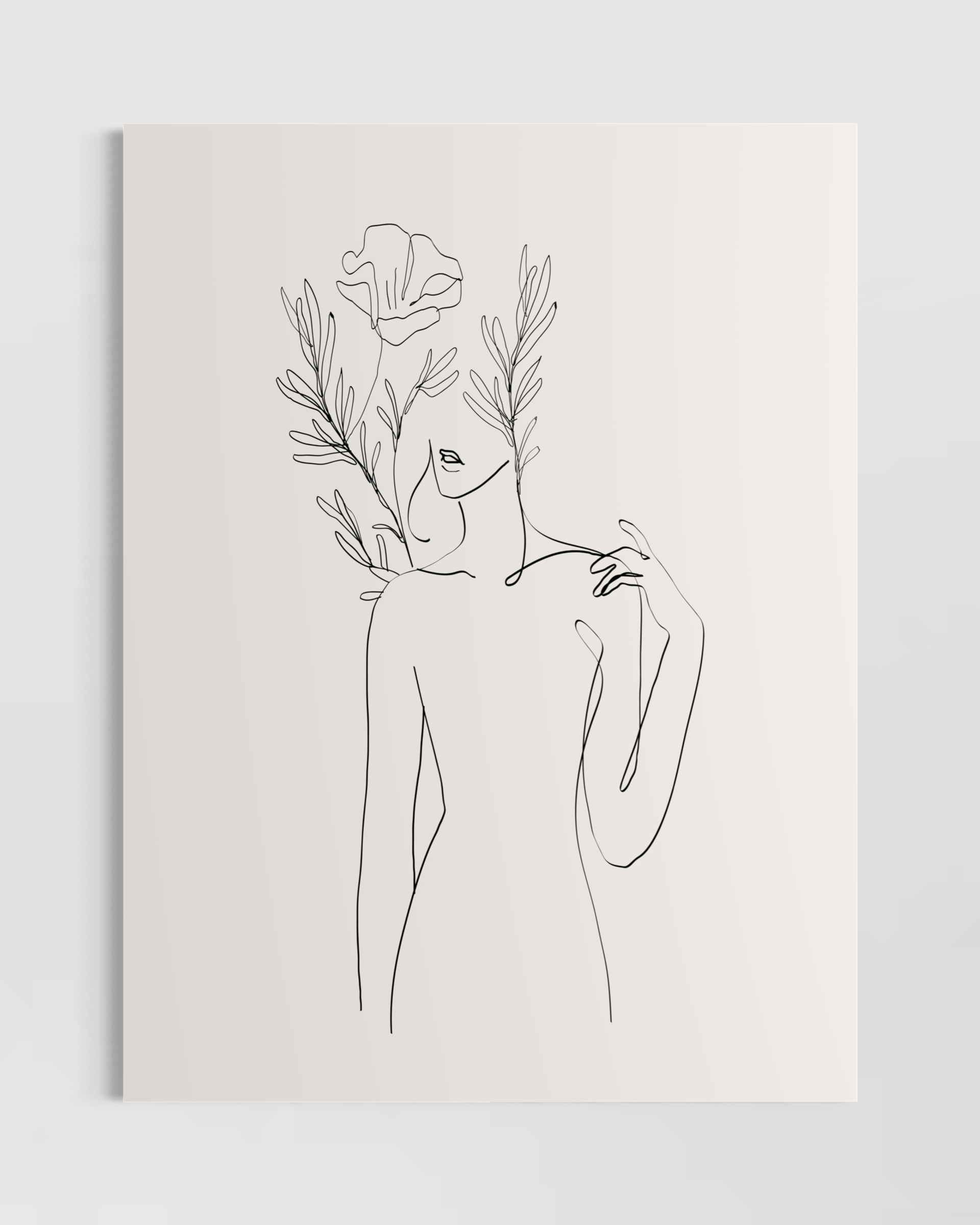 Minimalist Kadın No.4 Poster