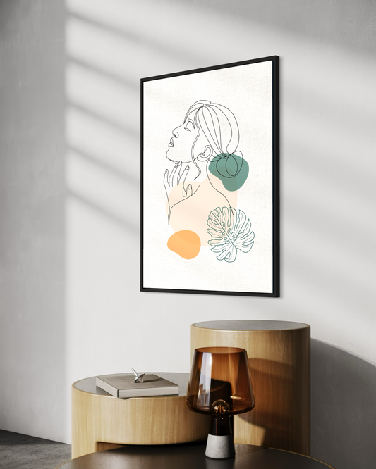 Minimalist Kadın No.8 Poster