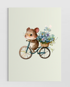 Bisiklet Süren Hamster Poster