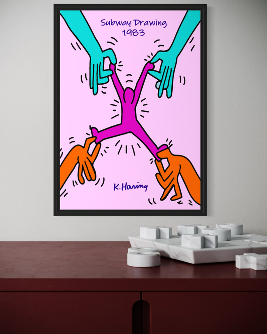 Keith Haring Subway Drawing Poster
