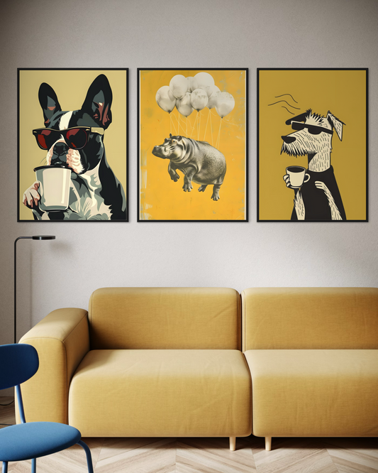 Animals 3'lü Poster Seti