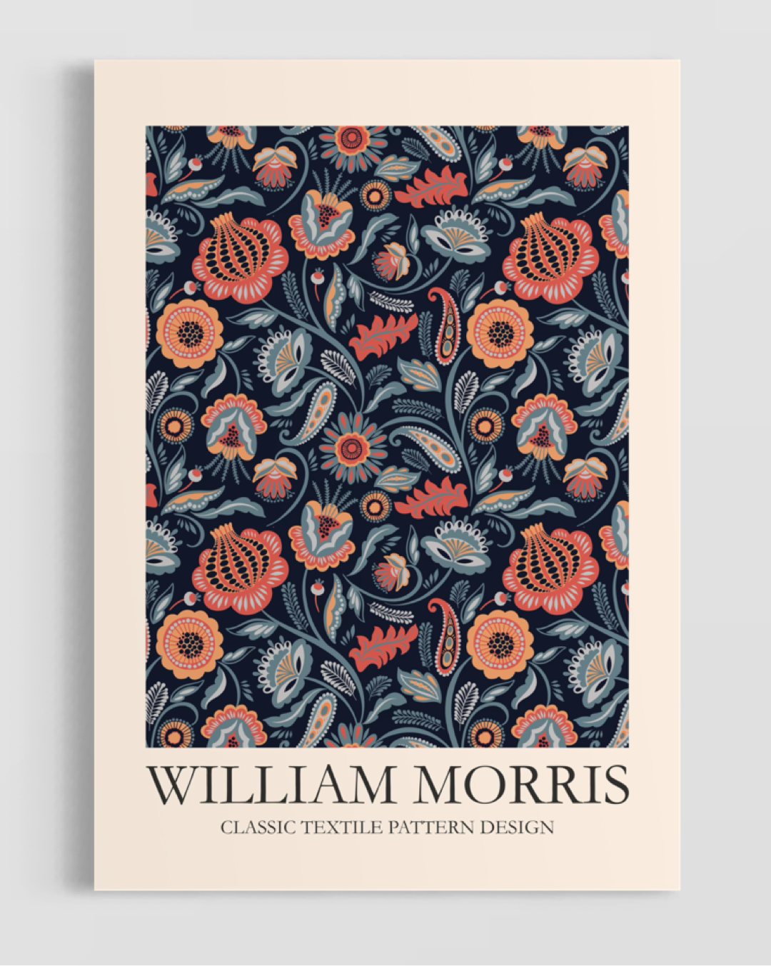 William Morris Classic Textile Pattern Design No.4 Poster