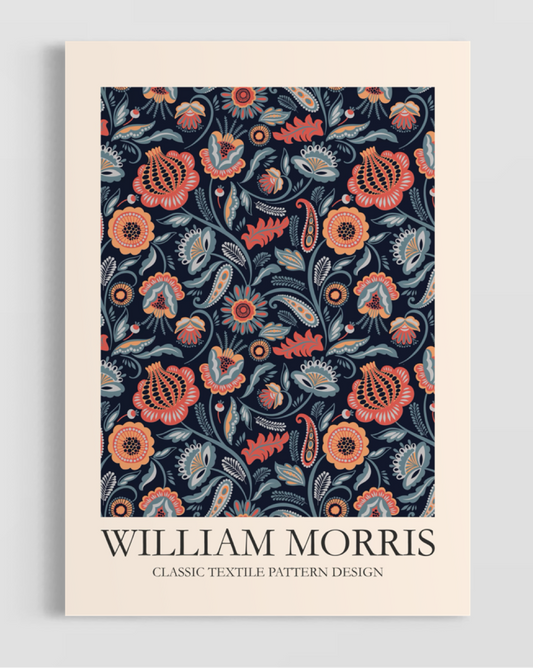 William Morris Classic Textile Pattern Design No.4 Poster