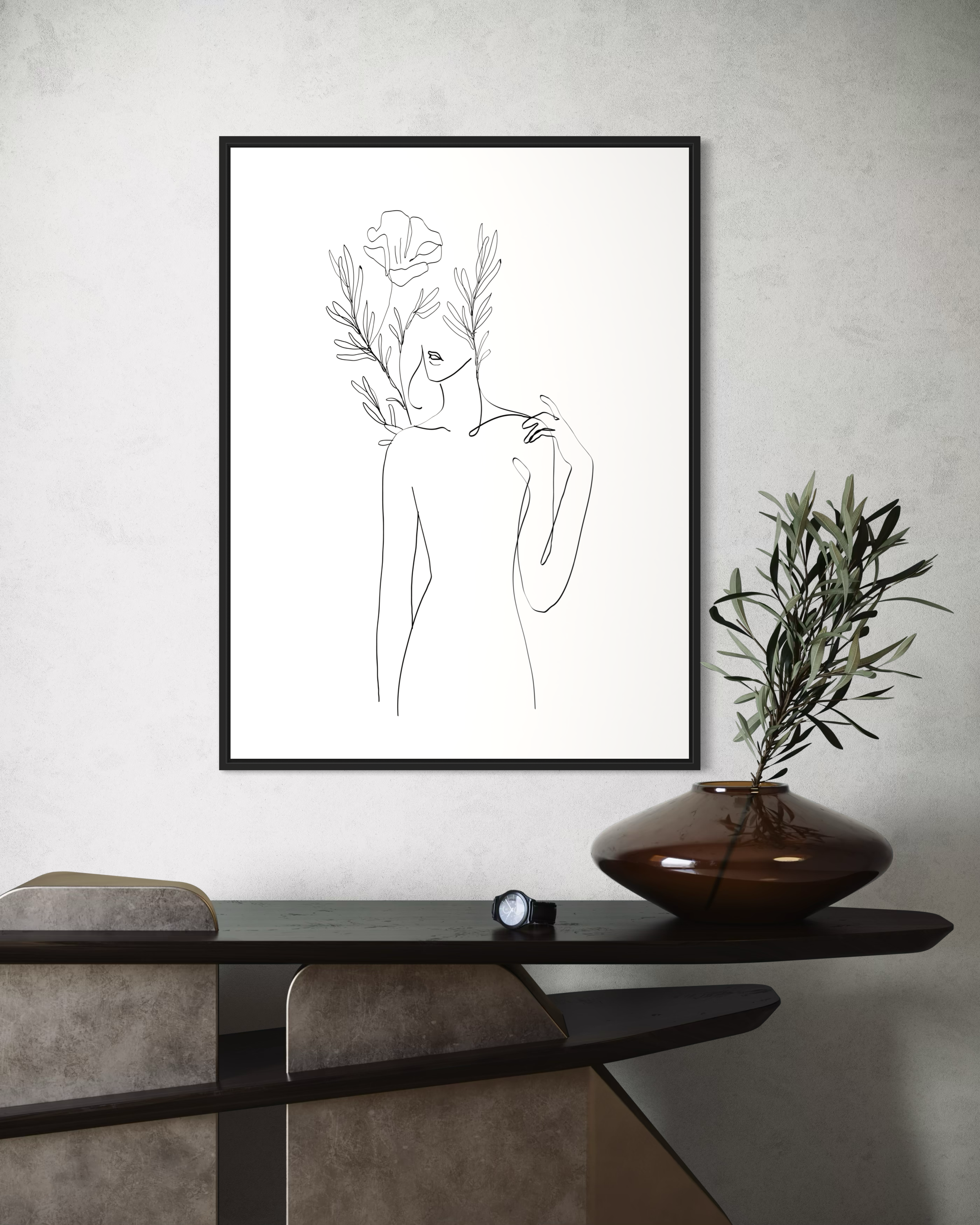 Minimalist Kadın No.4 Poster