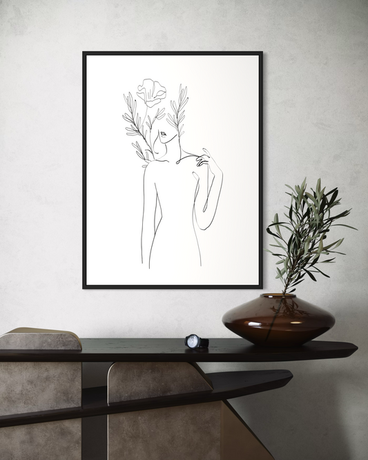 Minimalist Kadın No.4 Poster