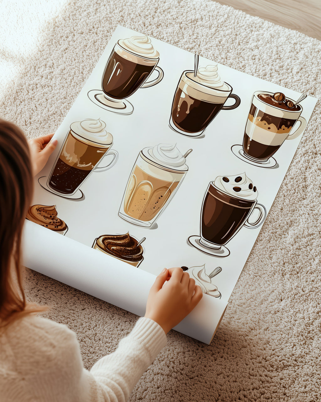 Kremalı Kahve Poster