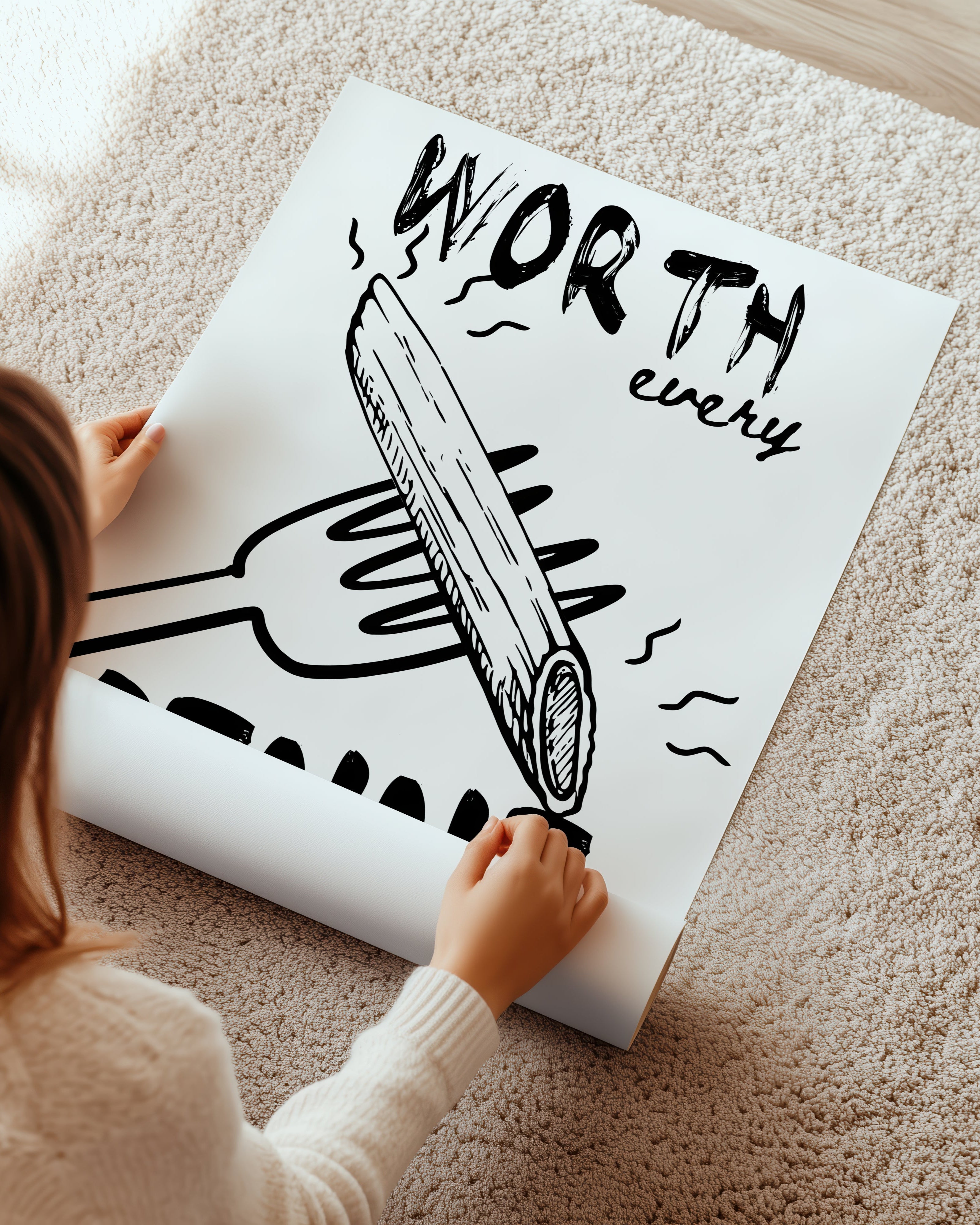 Worth Every Penne Poster